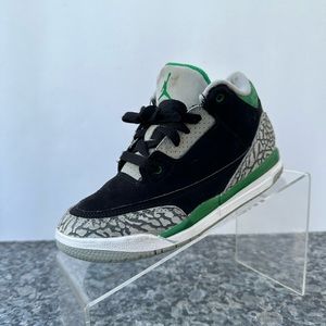 Nike Air Jordan 3 Retro Pine Green (PS) Size 1.5 Youth 429487-030.
